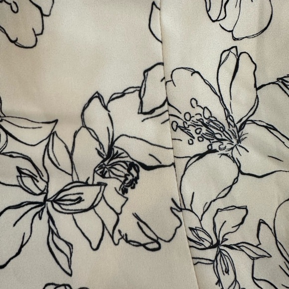 Current Air Anthropologie floral dress white cream flare midi SZ M - Picture 8 of 8